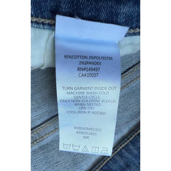 NWT Sam Edelman The Kitten Mid Rise Skinny Ankle Jeans Blue/Silver Women's 12/31 - Picture 9 of 11